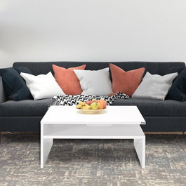 Hanah Home Mesa de Centro Blanco Diamante